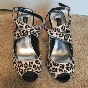 White House Black Market Peep Toe Pumps